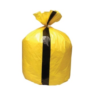 Yellow PTD TIGER Stripe Waste Sack(x200)