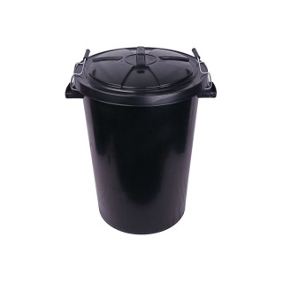 Dust Bin Black Plastic