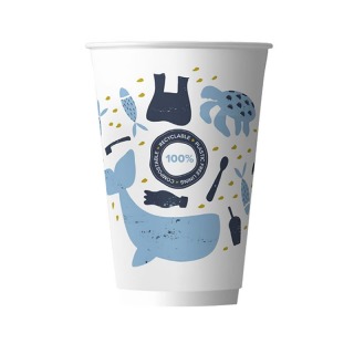 12OZ DOUBLE WALL COMPOSTABLE AQUEOUS CUPS (X25)
