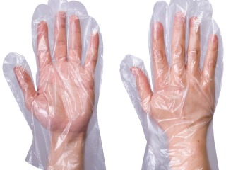 POLYTHENE DISPOSABLE GLOVES 