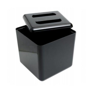 Insulated Square Ice Bucket Black - 8.8 Pint - Boxed