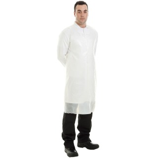 White Polythene Aprons Roll (Roll)