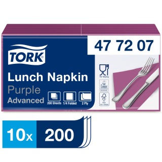 Tork Purple Lunch Napkin