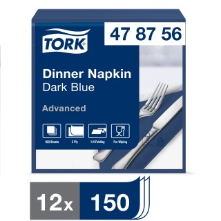 Tork Dark Blue Dinner Napkin