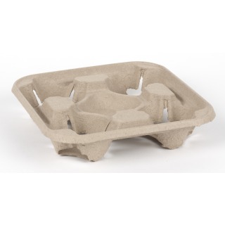 MOULDED PULP FIBRE 4 CUP CARRIERS SLEEVE (90)