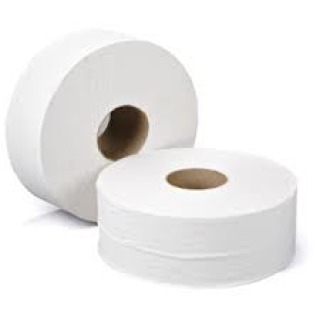 Essentials Jumbo Toilet Roll 76mm Core x 400m (x6)