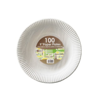 Paper Plate 9 inch (x100)