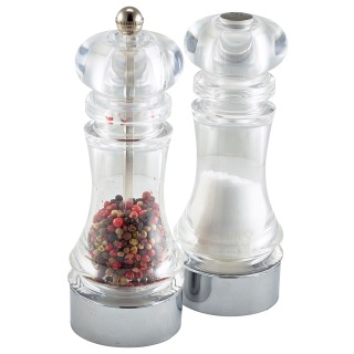 Acrylic Pepper Mill & Salt Shaker Set