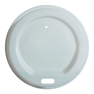 Compostable Domed Sip-thru Lid 8-10oz