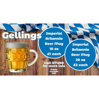 Imperial Britania Beer Mug 10oz