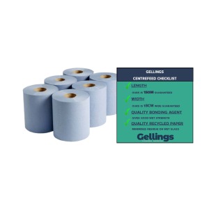 Centre Pull SCA 2ply Blue Roll 150m
