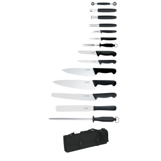 Giesser 14Pc Knife Set + Knife Case 