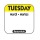 DATEit Labels Yellow Tuesday 