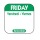 DATEit Labels Green Friday 