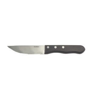 Jumbo Black Pakka Wood Steak Knife (Dozen)