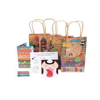 Crafti's Kids Recycled Kraft Bizzi Activity Bags (x1)