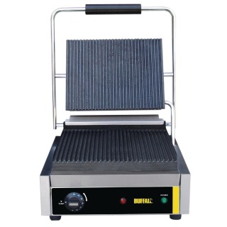 Buffalo Bistro Contact Grill Large Ribbed