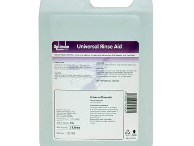 Optimal Rinse Optimum Rinse Aid Universal 5Ltr | RINSE AID | Gellings Isle of Man
