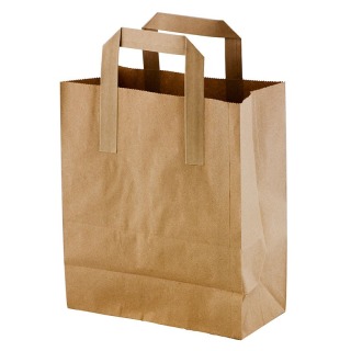 Paper Bag Handled Brown