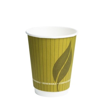 Leaf 8oz Enviroware Double Wall Cup